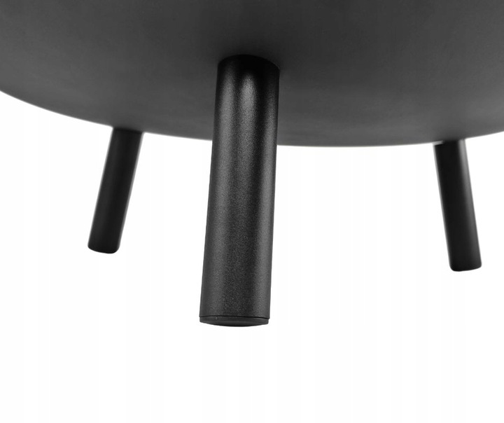 DUŻE PALENISKO OGRODOWE GRILL OGNISKO MISA 60 cm STALOWE CZARNE