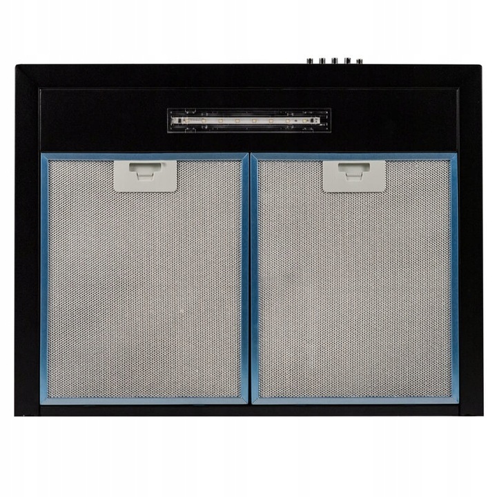 OKAP KUCHENNY KOMINOWY ŚCIENNY 60CM CZARNY LED