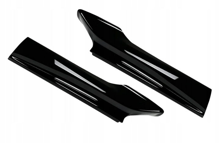 BMW F10 F11 M SPORT FLAPSY CZARNY POŁYSK SPLITTER DOKŁADKA ZDERZAKA PRZÓD