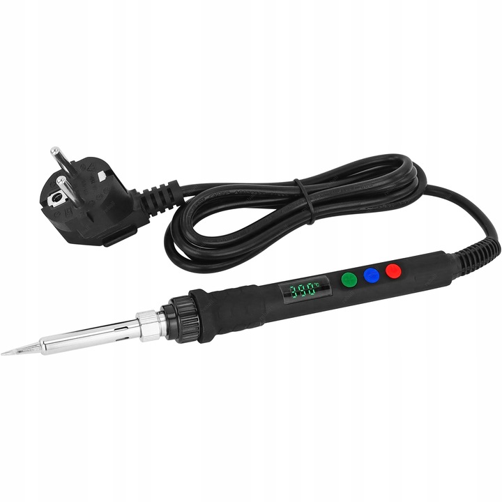 LUTOWNICA PRECYZYJNA KOLBOWA S801B 80W Z REGULACJĄ TEMPERATURY + 9 GROTÓW