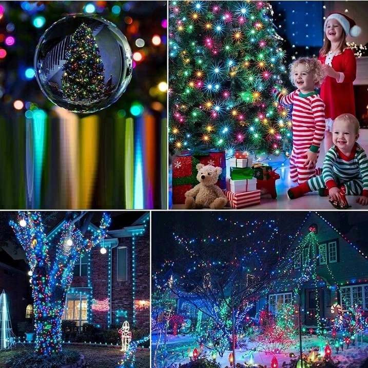 MOCNE LAMPKI CHOINKOWE 1000 LED MULTI ZEWNĘTRZNE WEWNĘTRZNE PROGRAMATOR