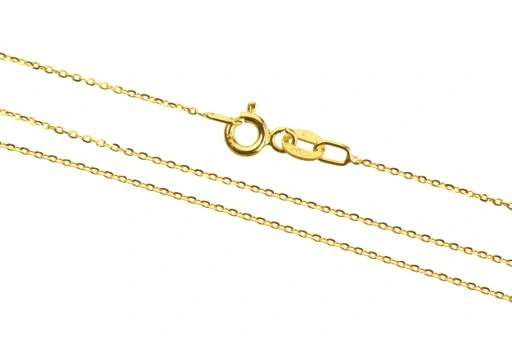 Złoty łańcuszek z sercem 333 grawer