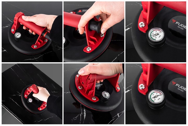 PRZYSSAWKA DO PŁYTEK PRZYSSAWKA PRÓŻNIOWA UCHWYT DO SZYB PŁYTEK GRESU 210MM