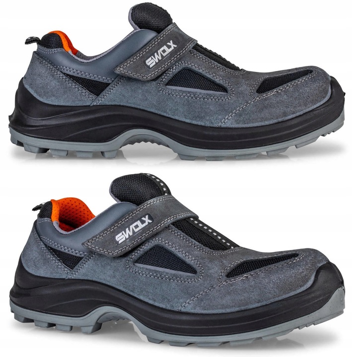BUTY ROBOCZE PÓŁBUTY LEKKIE PODNOSKIEM BLACHĄ BHP Swolx X12 R. 43+ WKŁADKA
