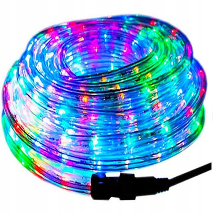 WĄŻ Świetlny 20m LED LAMPKI CHOINKOWE MULTIKOLOR KOLOROWY