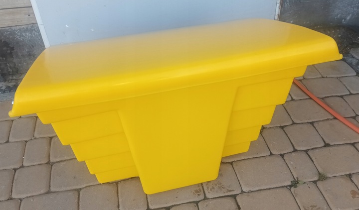 POJEMNIK skrzynia piasek piach sól drogową sorbent 70L PPM 70 litrów ŻÓŁTY