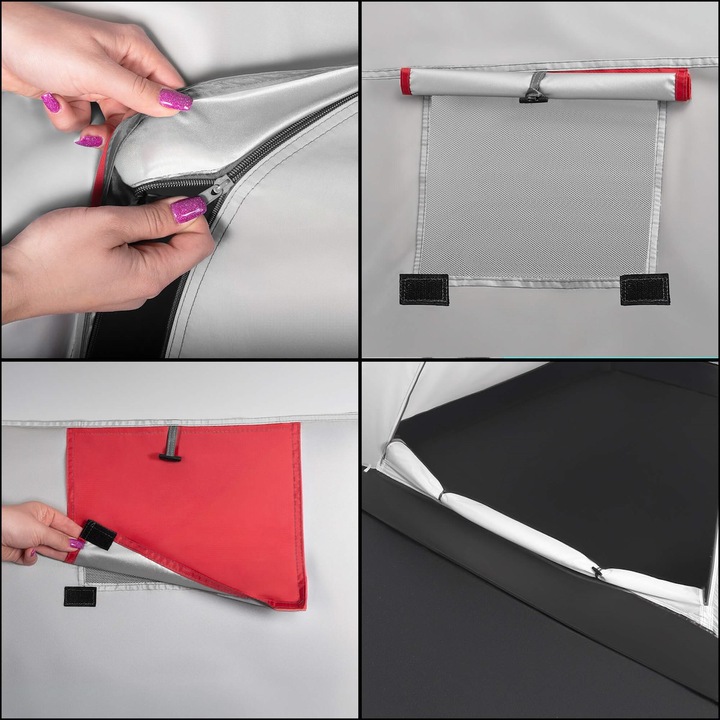 MOCNY NAMIOT TURYSTYCZNY KEMPINGOWY NA BIWAK DUŻY 4-OSOBOWY IGLO 350cm