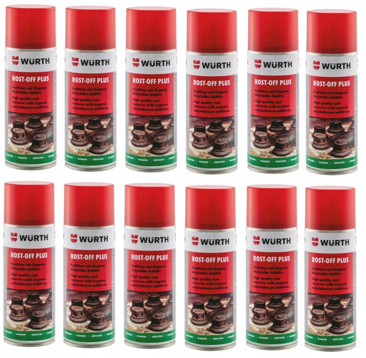WURTH Odrdzewiacz ROST-OFF PLUS 400ml SMAR OMC2 Efekt Smarowania Zestaw2szt
