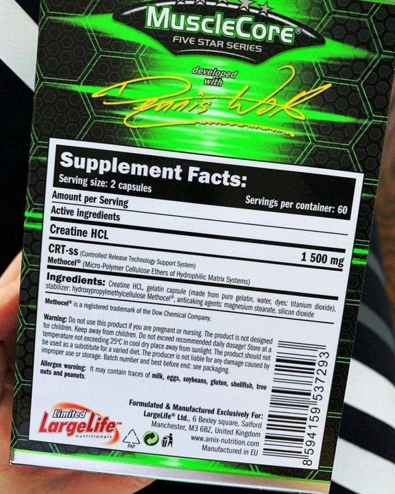 Mocna Kreatyna Tabletki Booster Testosteronu - Odżywki na Mięśnie Siłę Masę