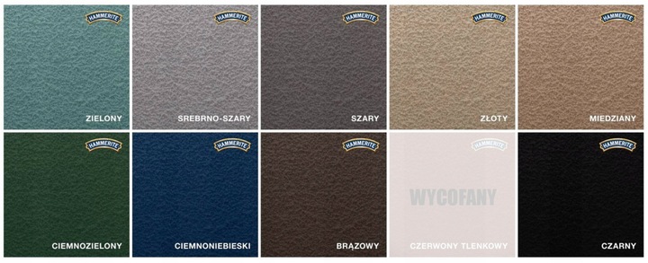 HAMMERITE Farba do metalu bezpośrednio na rdzę 0,7L WSZYSTKIE KOLORY