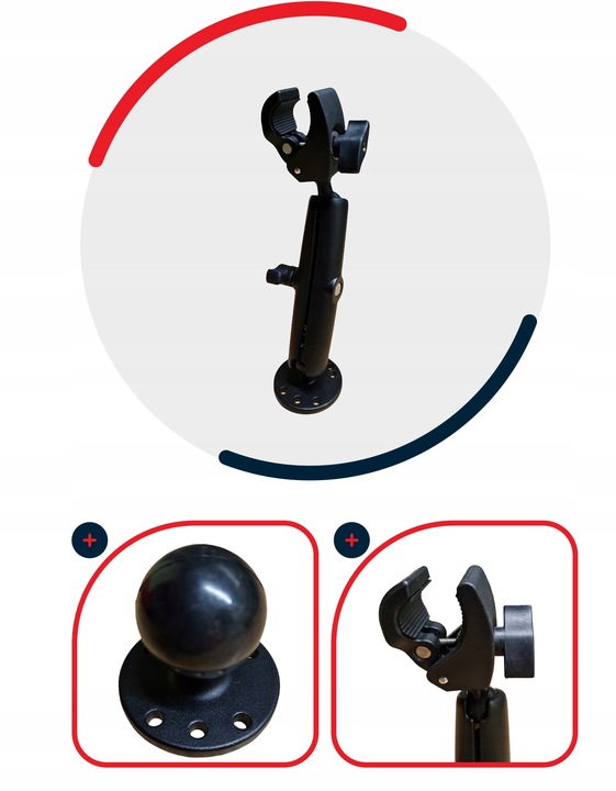 UCHWYT DO SILNIKA DZIOBOWEGO 15cm MOCOWANIE PODSTAWA OKRĄGŁA Q-ERGO