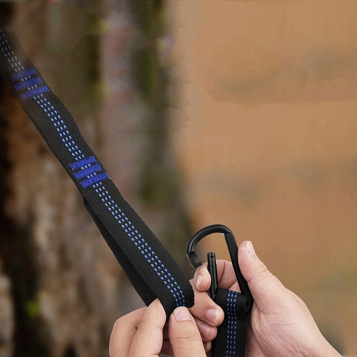 ZESTAW DO MOCOWANIA HAMAKA, SYSTEM ZAWIESZENIA, PASKÓW DO HAMAKA NA DRZEWIE