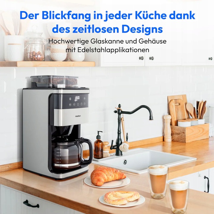 DZBANEK SZKLANY 1.5 L DO EKSPRESU Z MŁYNKIEM MEDION MD 19899