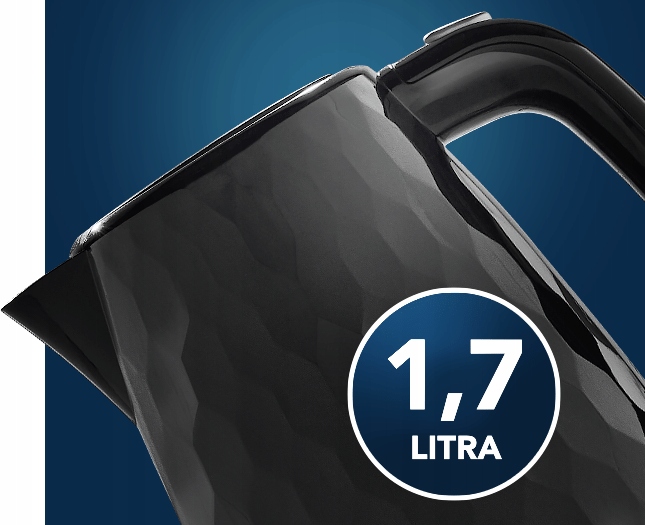 Czajnik elektryczny RAVEN EC025C 2200W 1.7 Litra Czarny