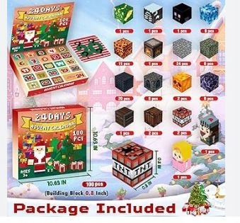 Kalendarz Adwentowy Minecraft - Minecraft Advent Calendar klocki figurki