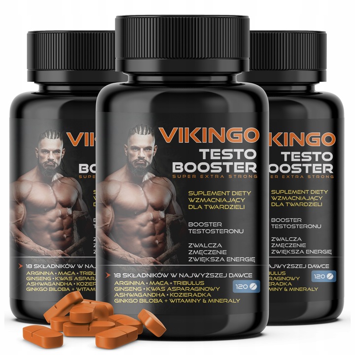 Testosteron Tabletki Booster Testosteronu Ashwagandha Arginina Tribulus DAA
