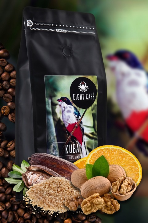 Kawa Mielona Świeżo Palona 100% Arabica Kuba 500G Eight Cafe