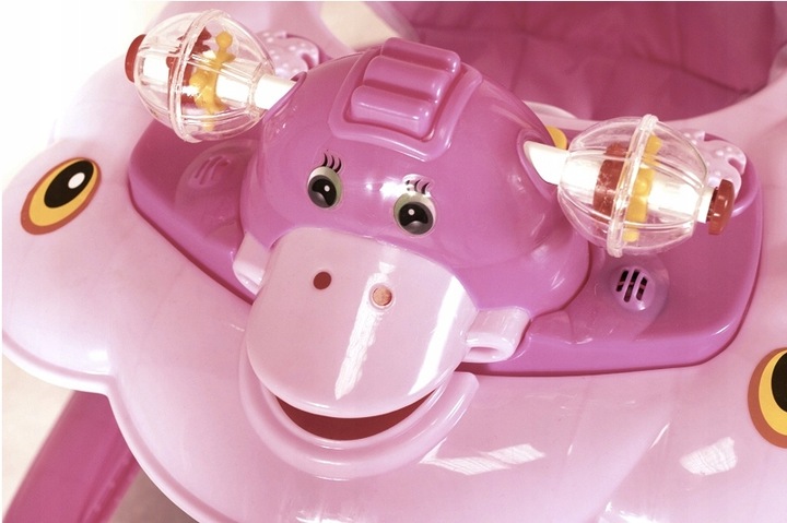 JEŹDZIK CHODZIK INTERAKTYWNY DLA DZIECI REGULACJA WYSOKOŚCI PCHACZ 3 KOLORY