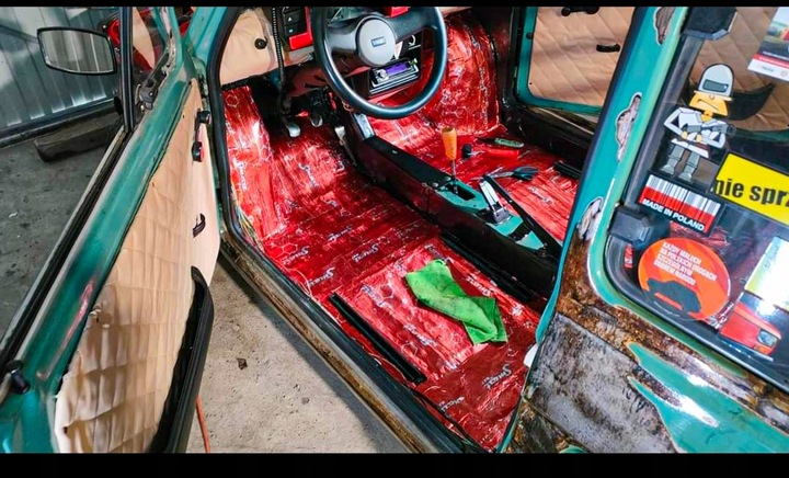 MATA WYGŁUSZAJĄCA 2mm BUTYLOWA alubutyl 400x50 2m2 drzwi bagażnik podłoga