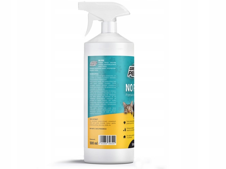 ŚRODEK NO PEE PRZECIW OBSIKIWANIU PSÓW I KOTÓW SPRAY NA PSY KOTY 500ML