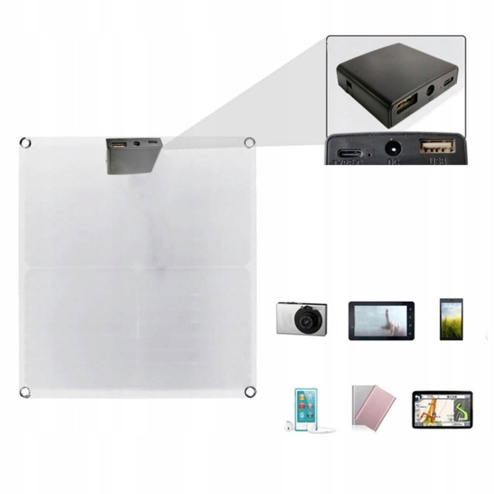 PANEL SOLARNY BATERIA SŁONECZNY ŁADOWARKA 200W 12V AUTO