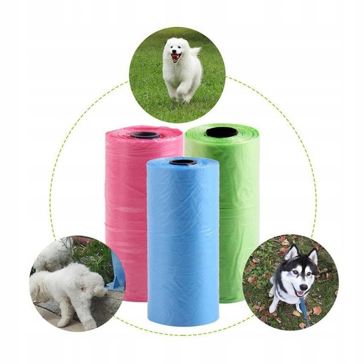 WORKI WORECZKI NA PSIE ODCHODY KUPY KUPA PSA TOREBKI MOCNE ZESTAW 1500 SZT