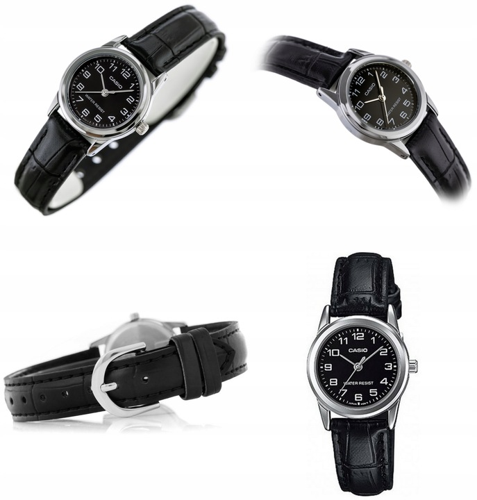 ZEGAREK DAMSKI CASIO LTP-V001L cyfry skórzany + BOX +GRAWER