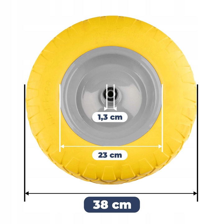KÓŁKO DO TACZKI KOŁO DO TACZKI PEŁNE Koło do taczki Bezdętkowe 4.00-8 PU