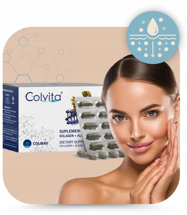 Kolagen liofilizowany Zdrowe Stawy Mocne Kości kapsułki Algi Wit.E x60 kaps