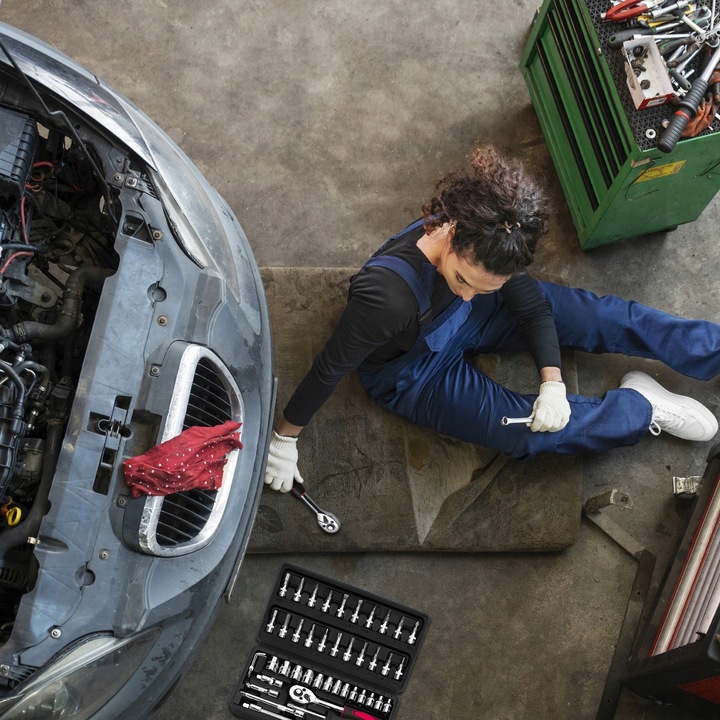 ZESTAW KLUCZY NASADOWYCH NARZĘDZIE NASADOWE GRZECHOTKA NASADKI 46 EL BITY