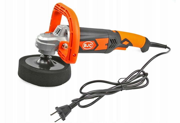 POLERKA SAMOCHODOWA SZLIFIERKA Z REGULACJĄ DO POLEROWANIA AUTA+ GĄBKI BJC