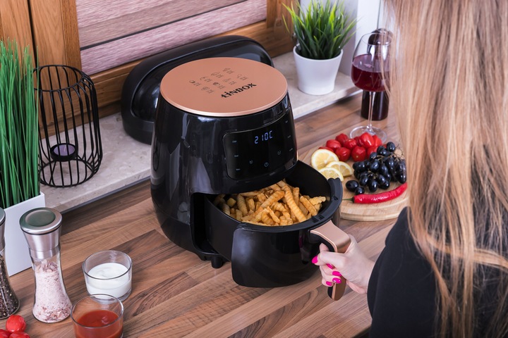 Frytkownica bezolejowa beztłuszczowa panel dotykowy 5 programów 4,5L 1400W