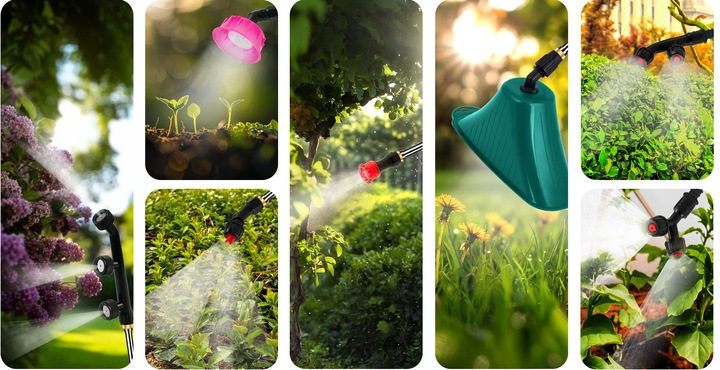 Opryskiwacz akumulatorowy ciśnieniowy plecakowy elektryczny 18l LANCA 100cm