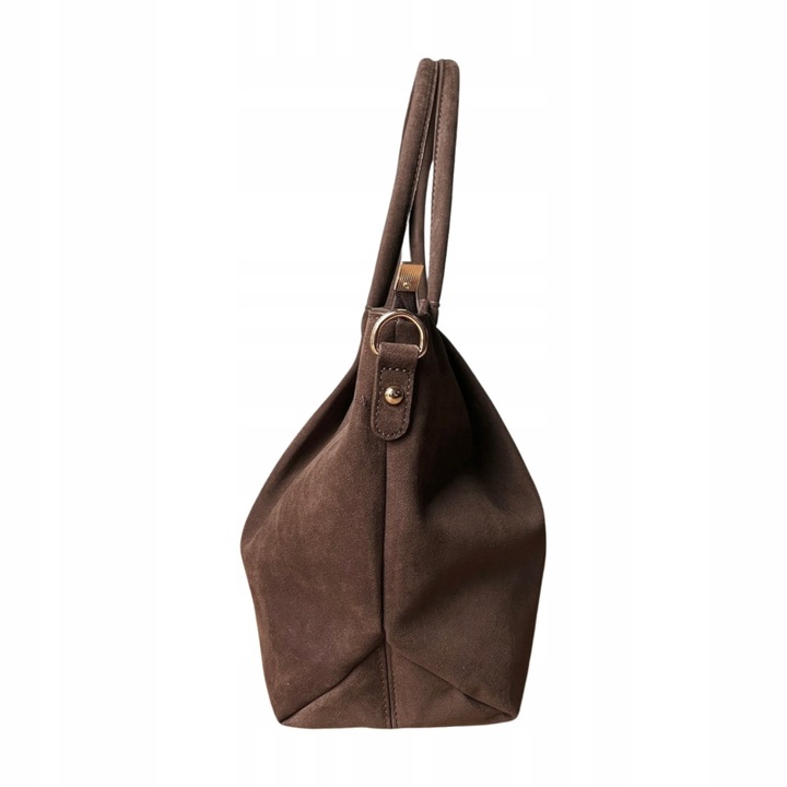 Flora&Co czekoladowa torebka shopper brązowy torebka ciemny brąz A4