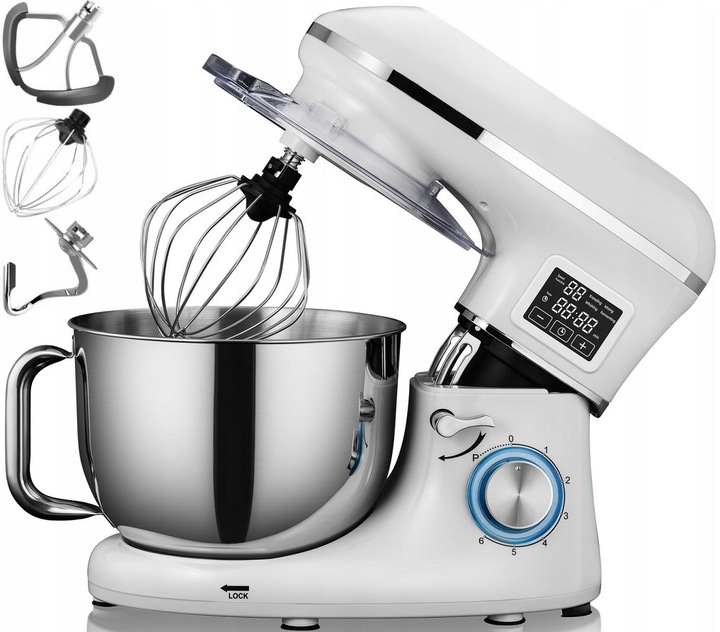 ROBOT KUCHENNY PLANETARNY MIKSER KERCH MYCHEF PODGRZEWANA MISA WHITE 6,2L