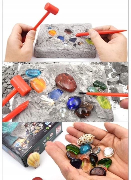 WYKOPALISKA KOPALNIA KRYSZTAŁÓW DIAMENTÓW ZABAWKA ARCHEOLOG ARCHEOLOGICZNE