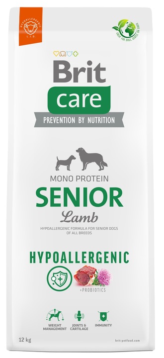 BRIT CARE Hypoallergenic Senior Lamb 12kg