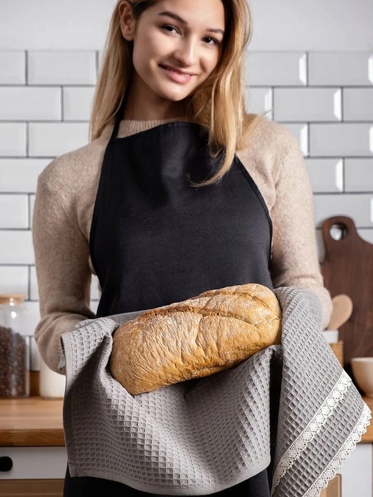 Komplet 5 ściereczki waflowe kuchenne 40x60 zestaw bawełna gipiura V3