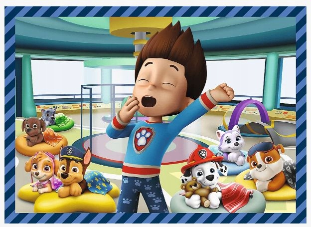 Puzzle PSI PATROL Psie Sprawy Niezależne Układanki 4w1 Duże Obrazki 4+