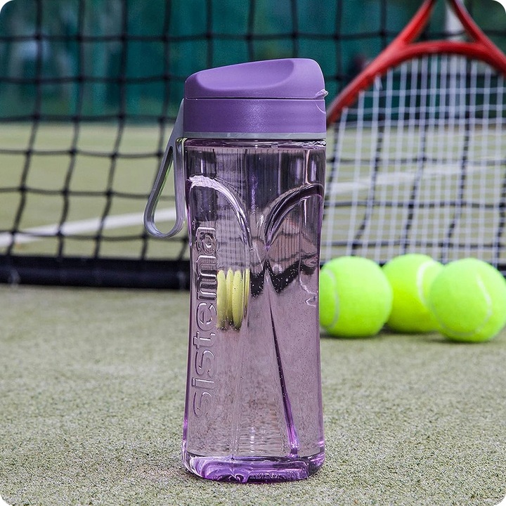 Sistema Bidon butelka na wodę napój 600ml fiolet