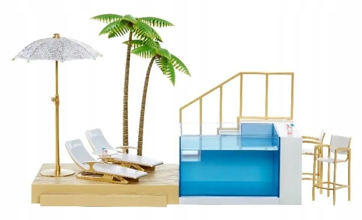 Rainbow High Basen Zmieniający Kolor Beach Club + Akcesoria 578475
