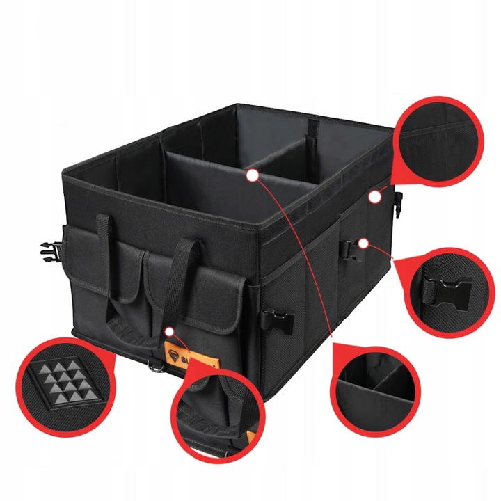 Organizer torba do bagażnika samochodu auta kufer, duży, samochodowy, mocny