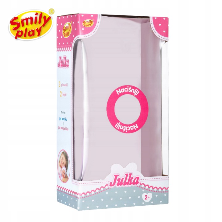 SMILY PLAY Duża lalka miękki bobas mówi śpiewa interaktywna PL ENG 41 cm