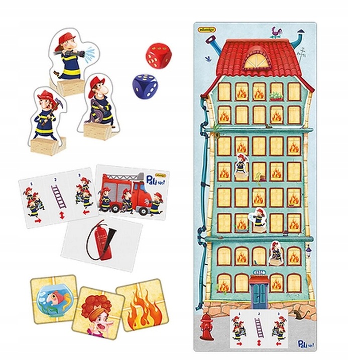 PALI SIĘ! GRA RODZINNA PLANSZOWA 3+ ADAMIGO