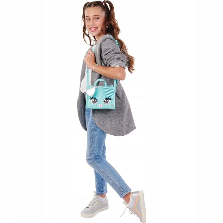 PURSE PETS INTERAKTYWNA TOREBKA Z DŹWIĘKIEM I RUCHOMYMI OCZAMI PIESEK