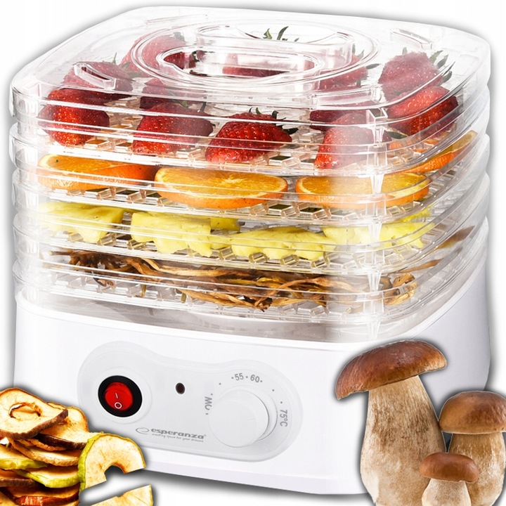 SUSZARKA DO GRZYBÓW OWOCÓW WARZYW ZIÓŁ MOCNA 250W ESPERANZA EKD004