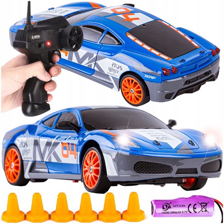 ZESTAW FERRARI Samochód zdalnie STEROWANY 4x4 RC Auto na PILOTA do DRIFTU