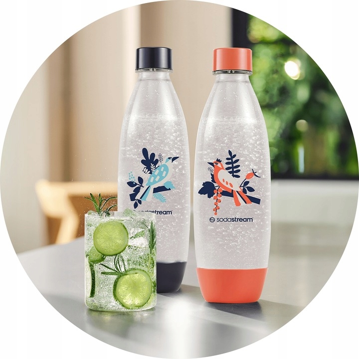 Butelki SodaStream Fuse Free Birds Ptaki 2 szt. x 1L Zestaw do Saturatora