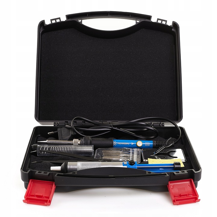 ZESTAW DO LUTOWANIA LUTOWNICA 60W AKCESORIA WALZIKA 11 ELEMENTÓW TECHREBAL