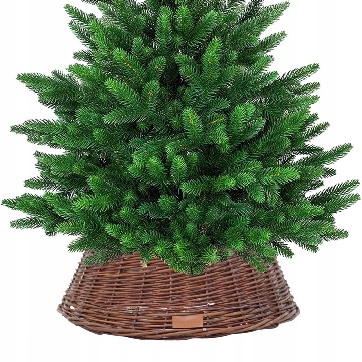 OSŁONA NA STOJAK POD CHOINKĘ WIKLINOWA Ø 60 CM CIEMNA